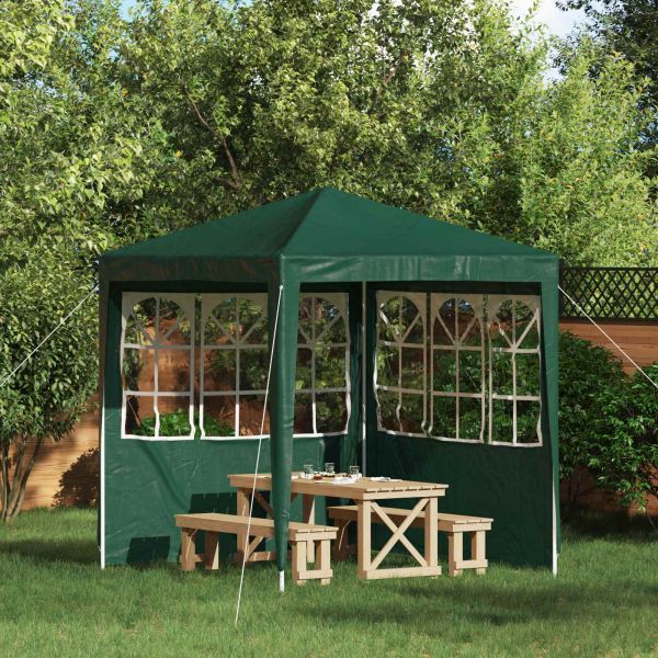 Стена на палатка за парти 2 pcs 200 x 195 см Зелено