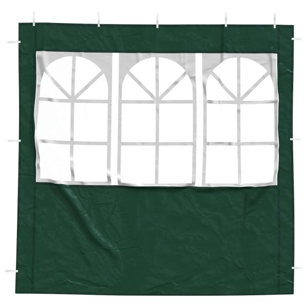 Стена на палатка за парти 2 pcs 200 x 195 см Зелено