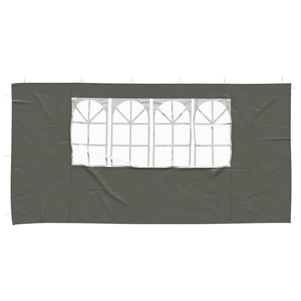 Стена на палатка за парти 2 pcs 400 x 195 см Антрацит