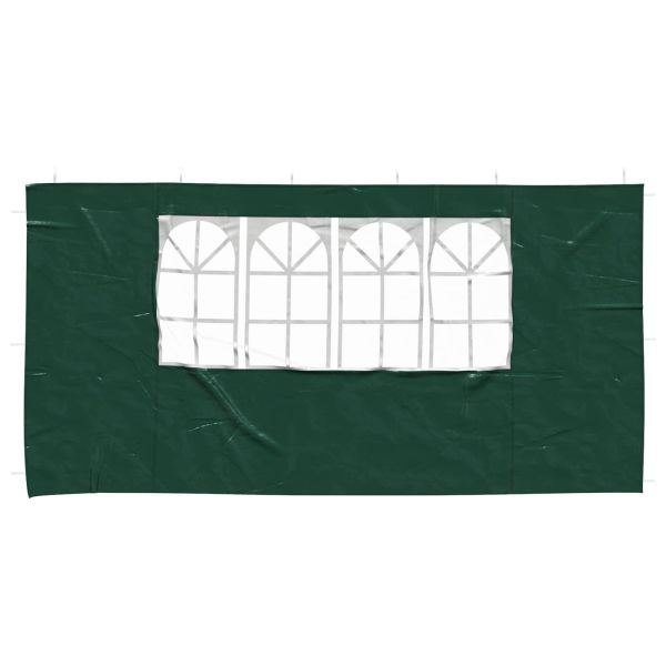 Стена на палатка за парти 2 pcs 400 x 195 см Зелено