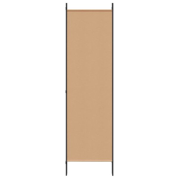 5-панелна преграда Бежово 250 x 180 cm Текстил