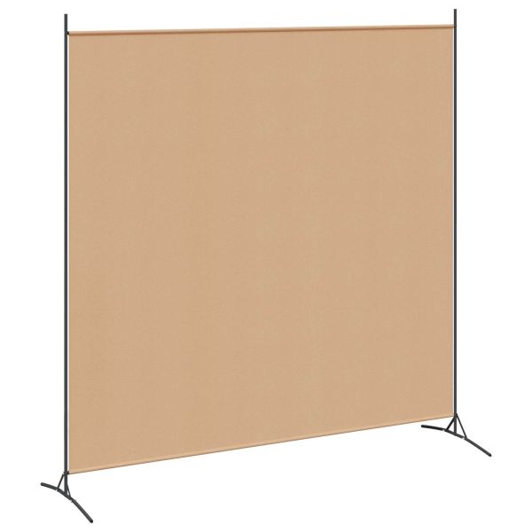 Единична панелна преграда за стая Бежово 175 x 180 cm Текстил