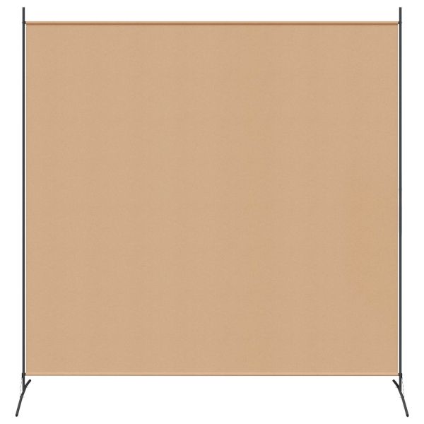 Единична панелна преграда за стая Бежово 175 x 180 cm Текстил