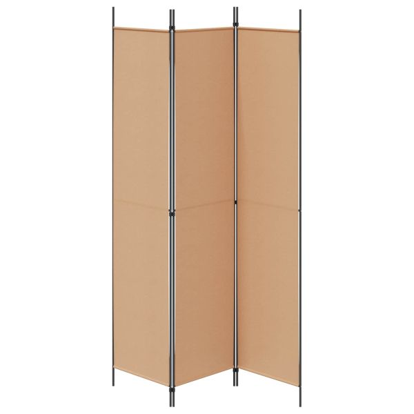 3-панелен параван Бежово 150 x 220 cm Текстил