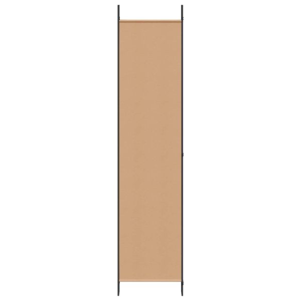 Делител за стая с 6 панела Бежово 300 x 220 cm Текстил