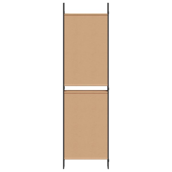 Делител за стая с 6 панела Бежово 300 x 180 cm Текстил