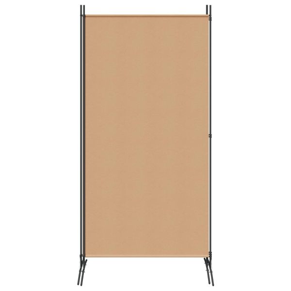 Разделител на стая с 2 панели Бежово 175 x 180 cm Текстил