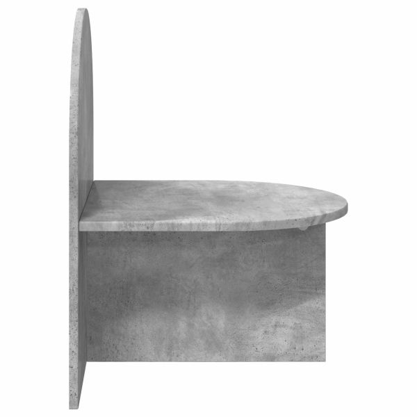 Нощно шкафче Бетонно сиво 48 x 49 x 65 см