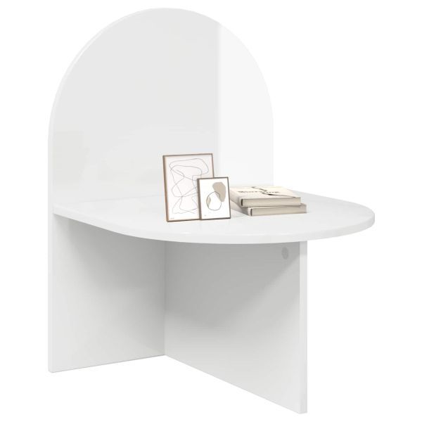 Нощно шкафче 2 pcs Бял гланц 48 x 49 x 65 см