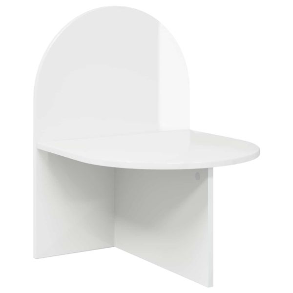 Нощно шкафче 2 pcs Бял гланц 48 x 49 x 65 см