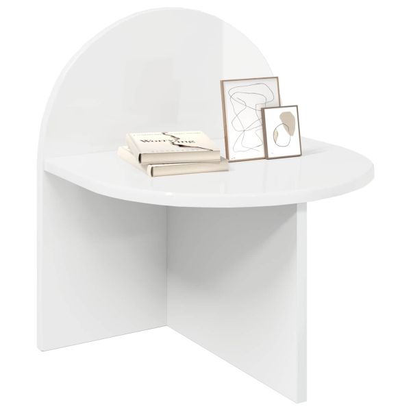 Нощно шкафче 2 pcs Бял гланц 40 x 35,5 x 45,5 см
