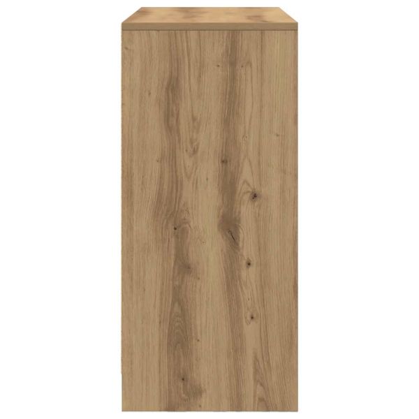 Бюфет с чекмеджета и вратички, дъб артизан, 70,5x34x74,5 см