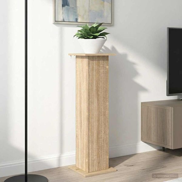 Стойка за растения 2 pcs Дъб сонома 30,5 x 30 x 100,5 см