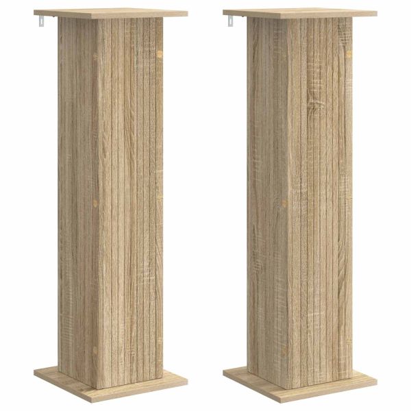 Стойка за растения 2 pcs Дъб сонома 30,5 x 30 x 100,5 см