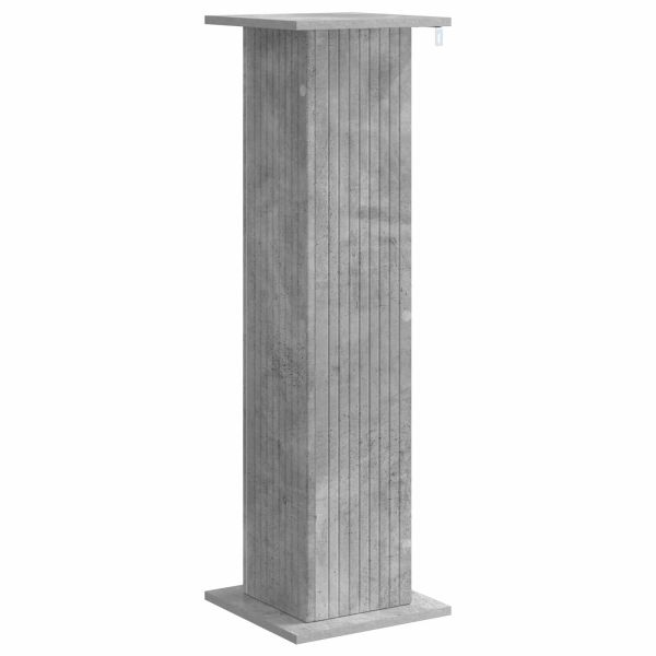 Стойка за растения Бетонно сиво 30,5 x 30 x 100,5 см