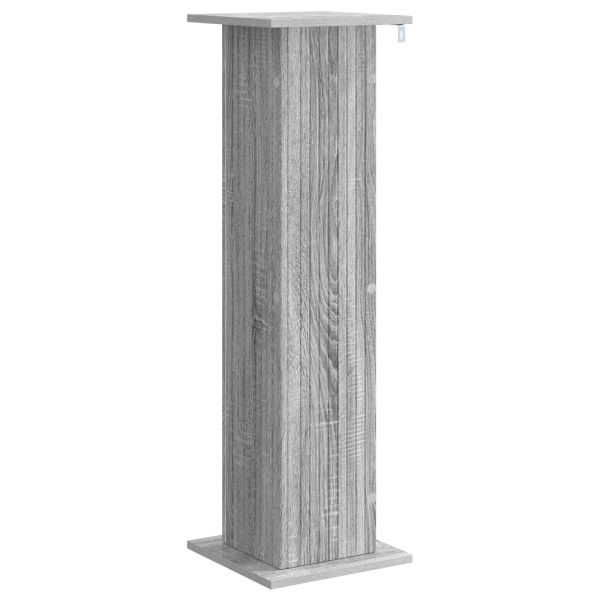 Стойка за растения 2 pcs Сива сонома 30,5 x 30 x 100,5 см