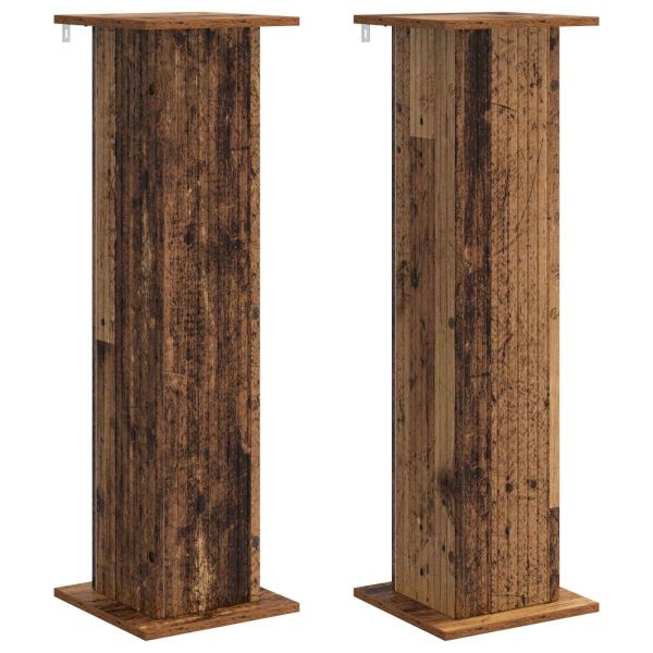 Стойка за растения 2 pcs Старо дърво 30,5 x 30 x 100,5 см