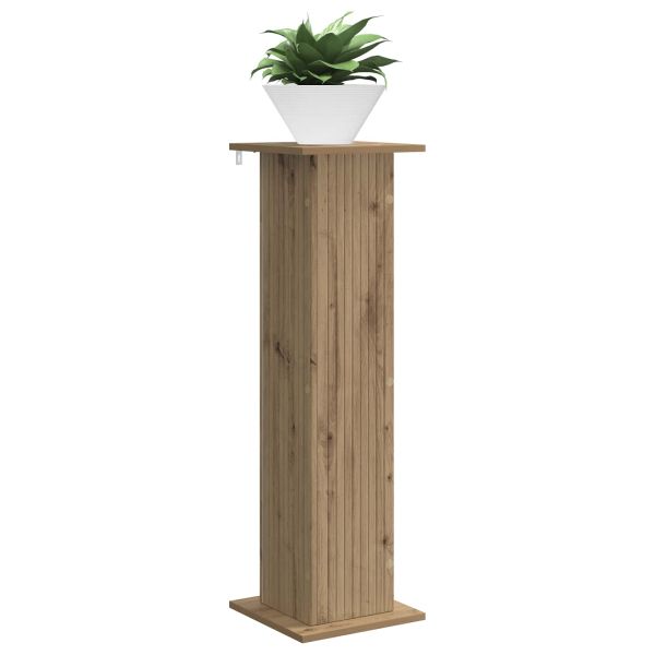 Стойка за растения 2 pcs Дъб артизан 30,5 x 30 x 100,5 см