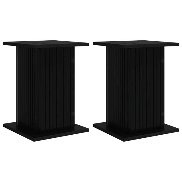 Стойка за растения 2 pcs Черно 30,5 x 30 x 43 см