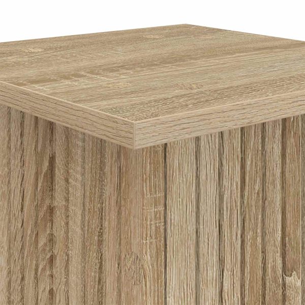 Стойка за растения 2 pcs Дъб сонома 30,5 x 30 x 43 см