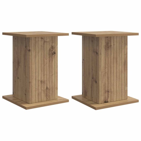 Стойка за растения 2 pcs Дъб артизан 30,5 x 30 x 43 см