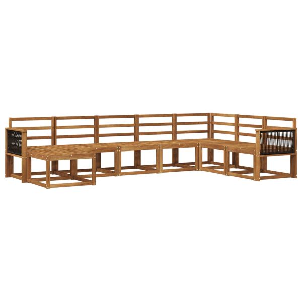 Комплект дивани за открито 8 pcs Натурално