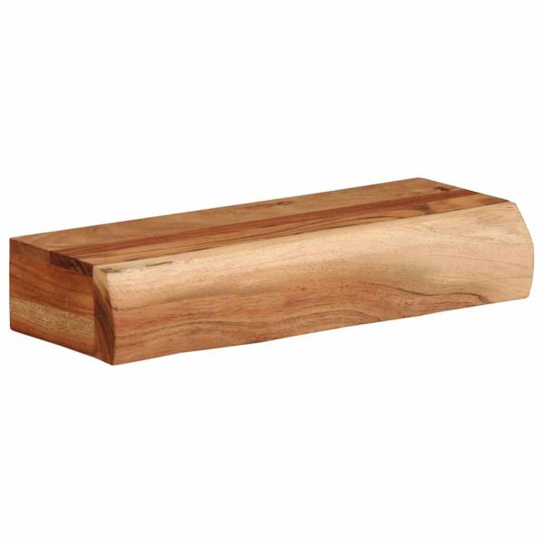 Стенни рафтове, 2 бр, 40x17x8 см, акациево дърво масив