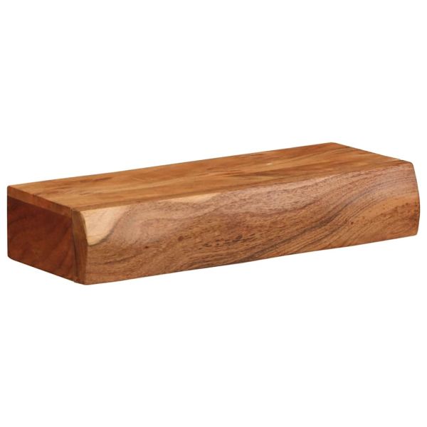 Стенни рафтове, 2 бр, 40x17x8 см, акациево дърво масив