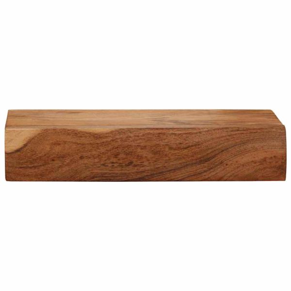 Стенни рафтове, 2 бр, 40x17x8 см, акациево дърво масив