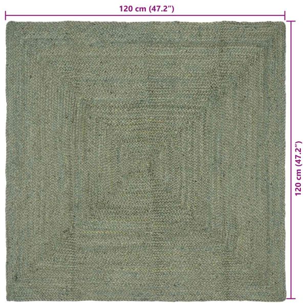 Килими за помещение Правоъгълна Маслиненозелено 120 x 120 cm