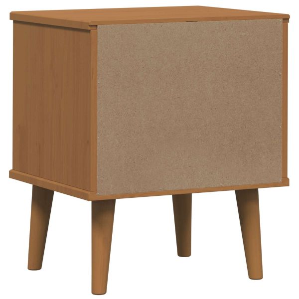 Нощен шкаф с чекмедже Карамел 40 х 35 х 48 см Масивна боровина