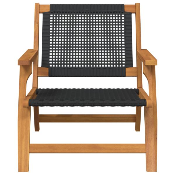 Градинска мебел 2 pcs Черно 67 x 78 x 73 см
