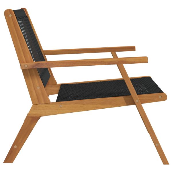 Градинска мебел 2 pcs Черно 67 x 78 x 73 см