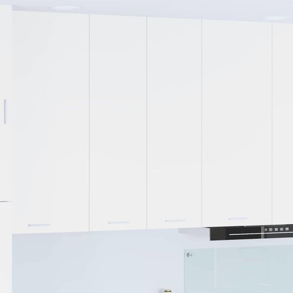 Висящ шкаф със съхранение Бяло 60 x 31 x 100 см Инженерно дърво