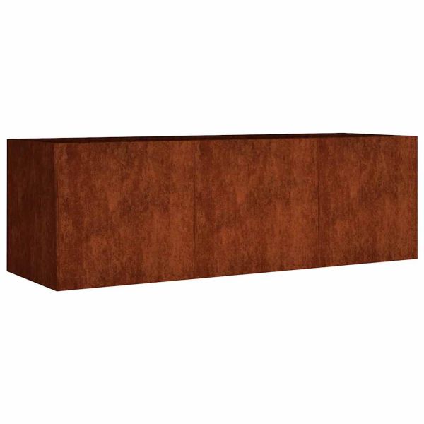 Градинска повдигната леха 120x40x40 см кортенова стомана