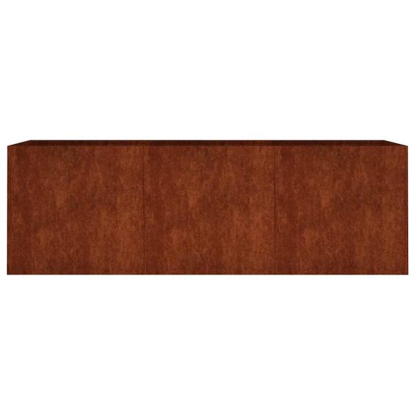 Градинска повдигната леха 120x40x40 см кортенова стомана