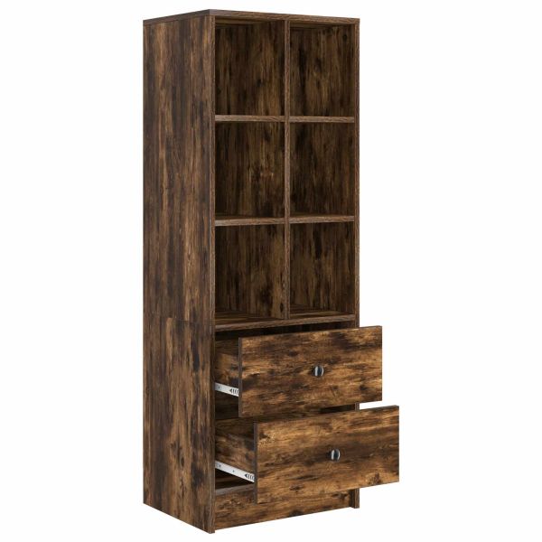 Висок шкаф с чекмедже Димян дъб 45,5 x 34 x 127 см