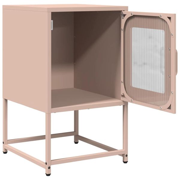 Нощен шкаф Pink 36x39x60,5 cm Студено валцувана стомана