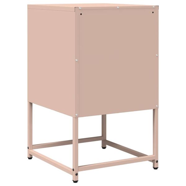 Нощен шкаф Pink 36x39x60,5 cm Студено валцувана стомана