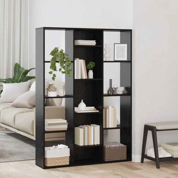 Разделител за стая Черния дъб 100 x 24 x 140 см Инженерно дърво