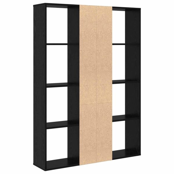 Разделител за стая Черния дъб 100 x 24 x 140 см Инженерно дърво