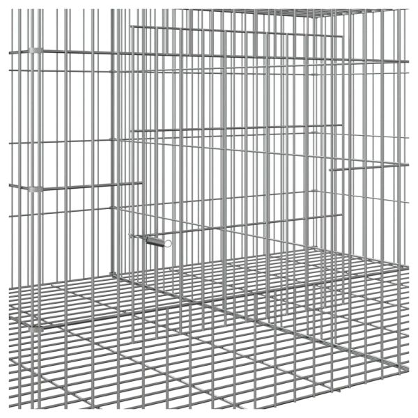 Клетка за зайци, 4 панела, 217x79x54 см, поцинковано желязо
