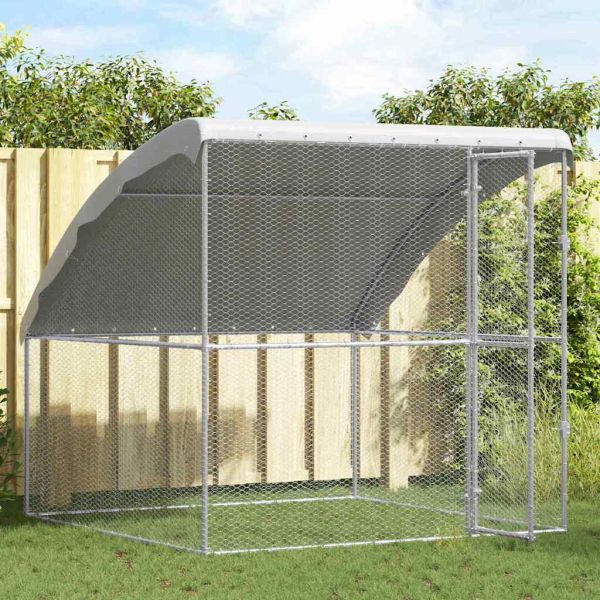 Клетка за пилета Сребрист 2 x 2 x 2 m Галванизирана стомана