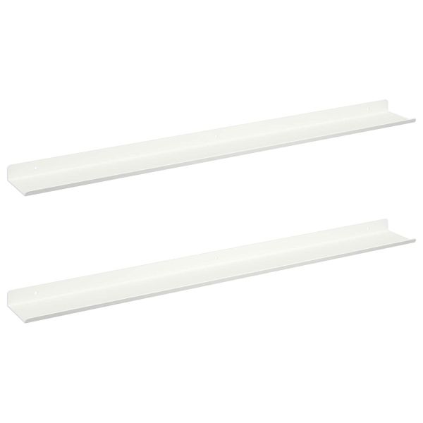 Плаващ рафт 2 pcs Бял 80 x 9 x 2,5 см Стомана