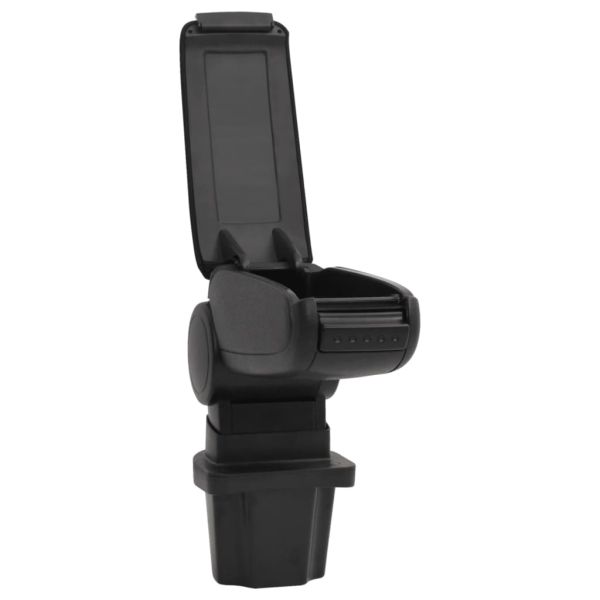Подлакътник за кола черен 13,5x32,5x(31-46,5) см ABS