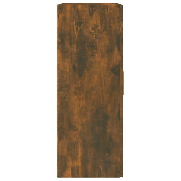 Стенен шкаф, опушен дъб, 69,5x32,5x90 см, инженерно дърво