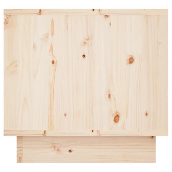 Нощно шкафче, 35x34x32 см, борово дърво масив