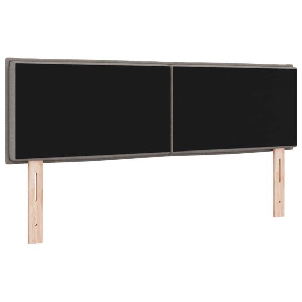 LED глава с LED ленти с таблото Таупе 160 cm текстил