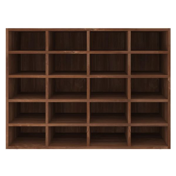 Стелаж за обувки инженерна дървесина 92x30x67,5 см кафяв дъб