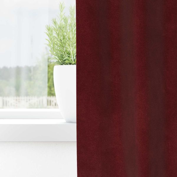 Затъмняващи завеси 2 pcs Виненочервен 140 x 245 cm Кадифе